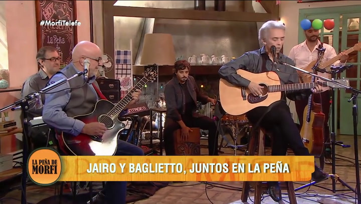 Jairo y Juan Carlos Baglietto cantan a dúo en La Peña De Morfi