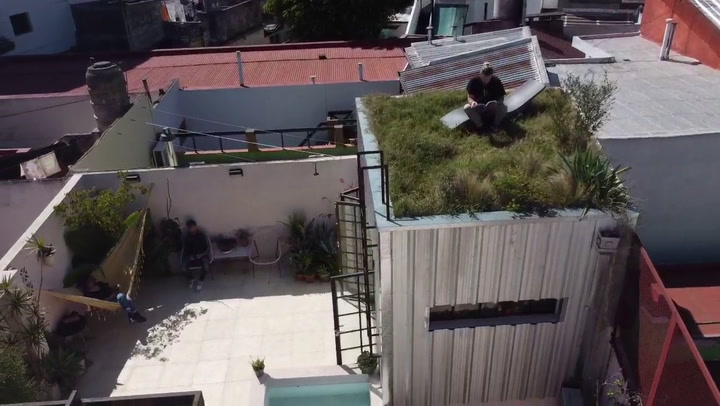 Desde el aire, así se ve la terraza de Alejandro y Marcelo