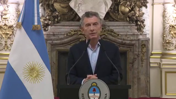 Mauricio Macri: 'Decidí iniciar conversaciones con el FMI' - Fuente: YouTube