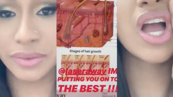 Cardi B Shares TMI Video of Herself Getting Laser Hair Removal