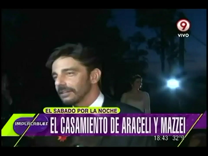 Casamiento Araceli González y Fabián Mazzei
