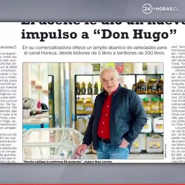 El perfil de Hugo Larrosa, el empresario acusado de torturas - Fuente: Twitter 24 Horas TVN