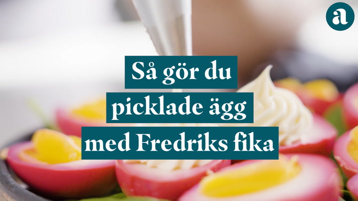 Så gör du picklade ägg – med Fredriks fika