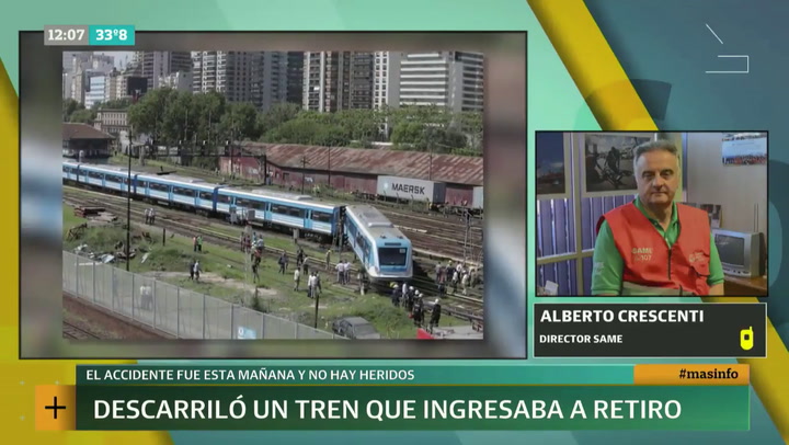 Alberto Crescenti dio detalles del descarrilamiento del tren en Retiro