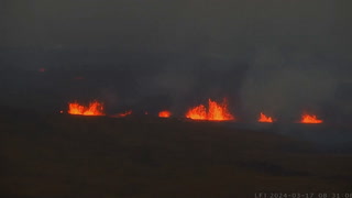 Watch: Volcano erupts in Iceland spewing bright orange lava into air