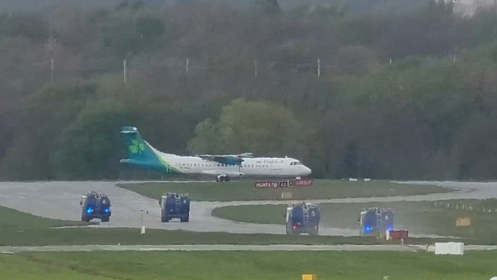 Birmingham Airport: Emergency services on runway after ‘security incident’ on plane