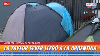 Furor por Taylor Swift en Argentina: algunos fans ya acampan afuera del Monumental