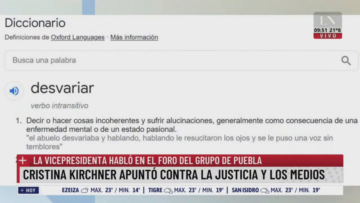 Cristina Kirchner apuntó contra La Justicia y los medios: habló en el foro del grupo de Puebla