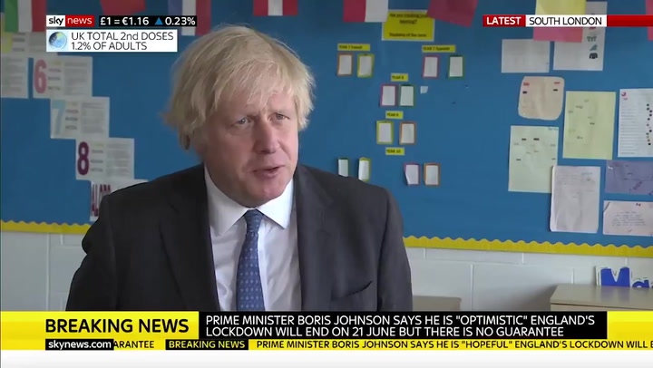 Boris Johnson: Potential “ethical issues” if government introduces vaccine passports