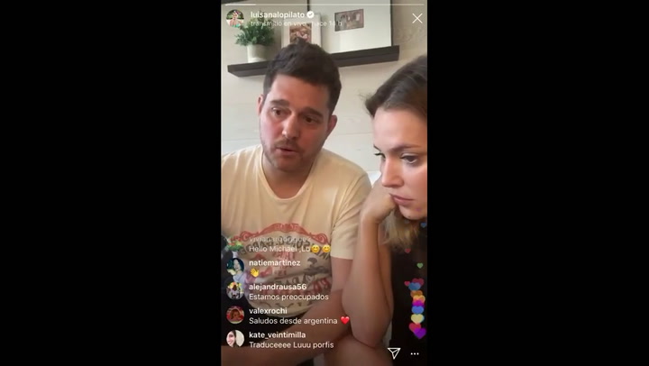 Coronavirus: el mensaje esperanzador de Luisana Lopilato y Michael Bublé en Instagram