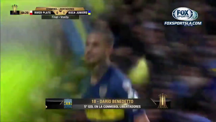 Benedetto le gritó el gol a Montiel - Fuente: Fox Sports