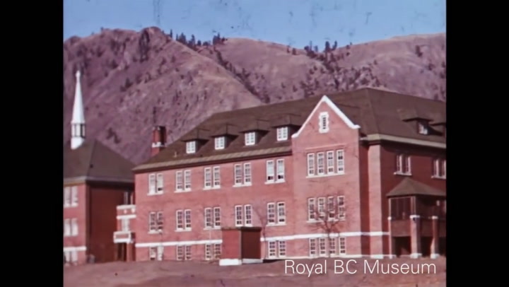 Footage of the Kamloops residential school around 1937