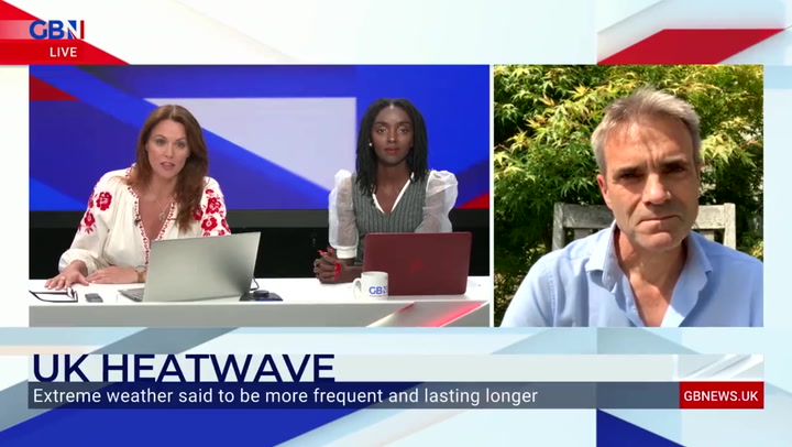 GB News host tells meteorologist to be 'happy' about heatwave