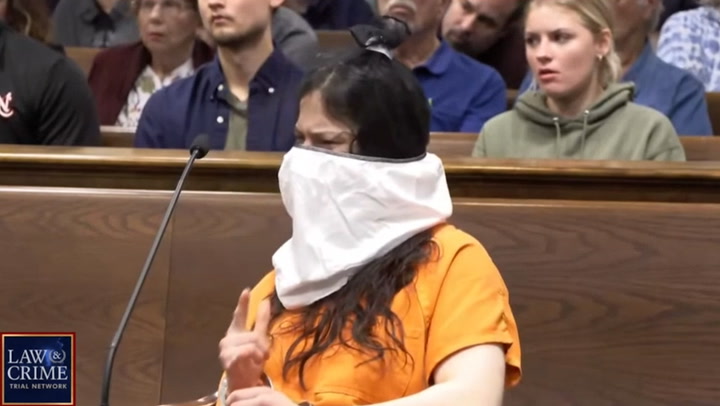 Moment Taylor Schabusiness is given life sentence for decapitating boyfriend