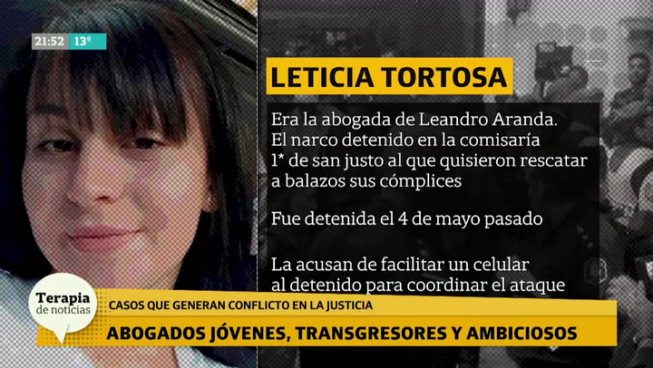 Segundo caso, Leticia Tortosa abogada del narco detenido que quisieron rescatar a los tiros en la co