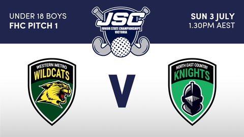 3 July - Hockey Vic Jsc - Fc1 - Wildcats V Knights