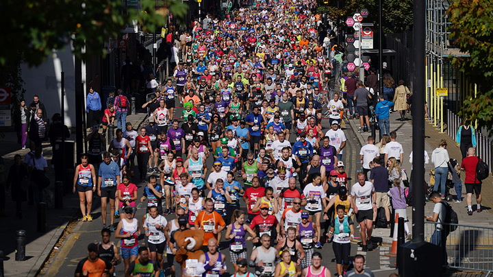 London Marathon: Fun, fast times and emotional challenges as thousands take on race