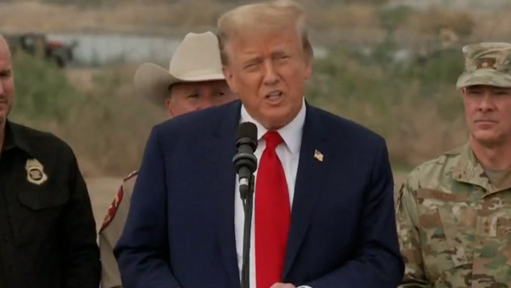 Donald Trump labels migrants 'illegal aliens' during Texas visit