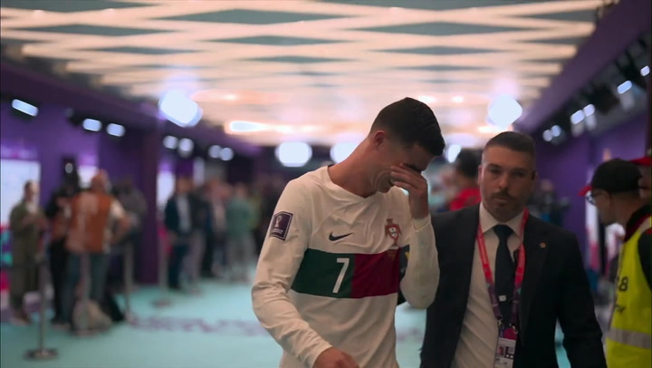 Ronaldo in tears as Portugal knocked out World Cup by Morocco