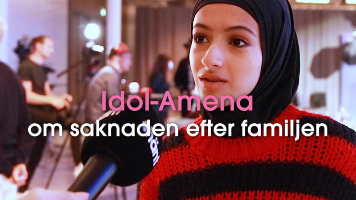 Idol-Amena om saknaden efter familjen under tävlingen