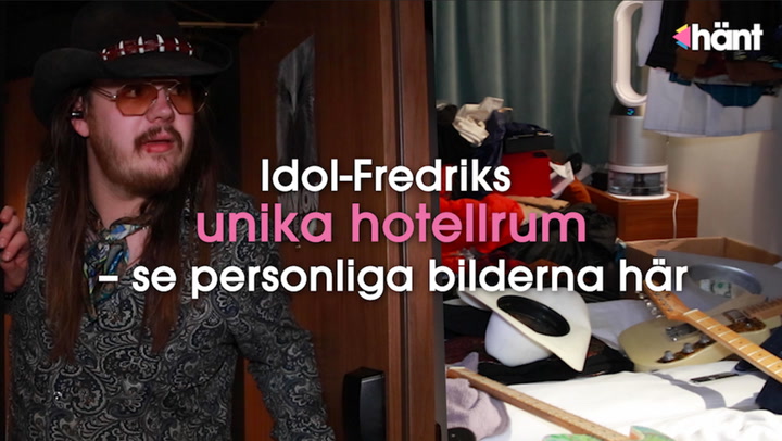 Idol-Fredrik Lundmans unika hotellrum – se personliga bilderna här