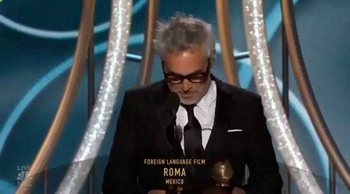 Roma se llevó el Globo de Oro a la mejor película extranjera - Fuente: Twitter