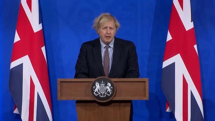 Boris Johnson leads Covid press briefing as lockdown is eased