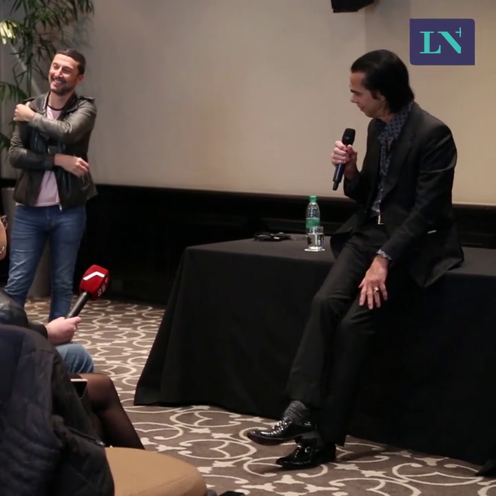 Conferencia de prensa de Nick Cave en Argentina