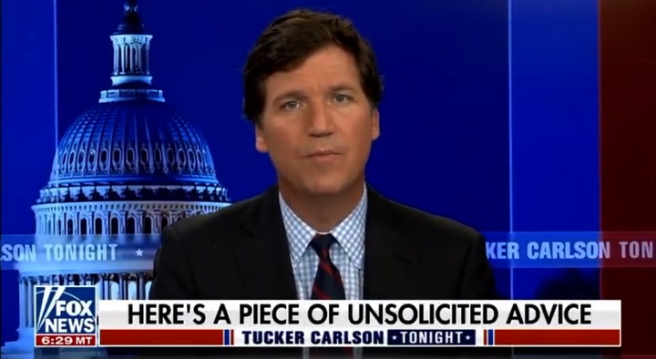 Tucker Carlson compares Covid to prostate cancer