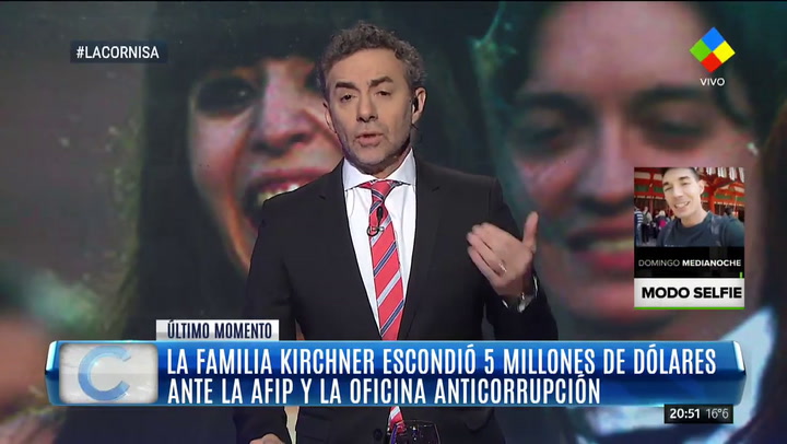 La Cornisa reveló que Cristina Kirchner omitió declarar US$ 5 millones a la AFIP