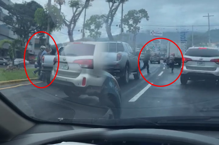 Impactante video de cómo asaltan en plena calle en San Pedro Sula - Diez.hn