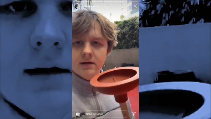 Lewis Capaldi posts hilarious video as he heads on to Hollywood Boulevard  to buy a PLUNGER - Daily Record