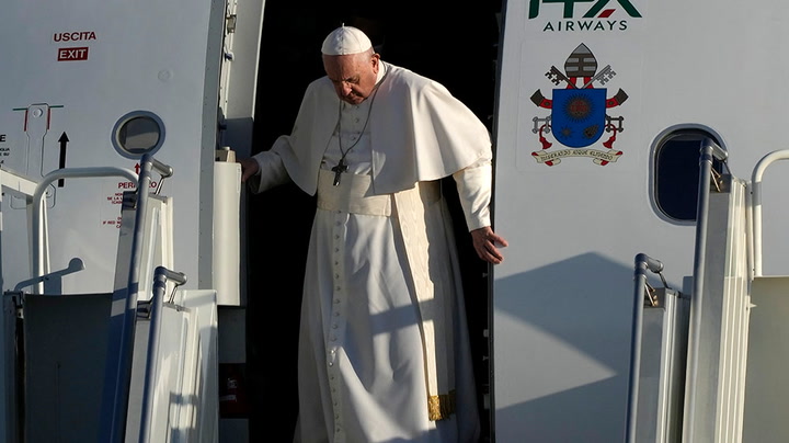 Watch live as Pope Francis arrives in Cyprus