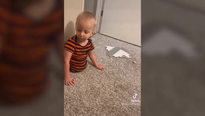 Toddler with no legs defies rare condition by showcasing handstands and flips