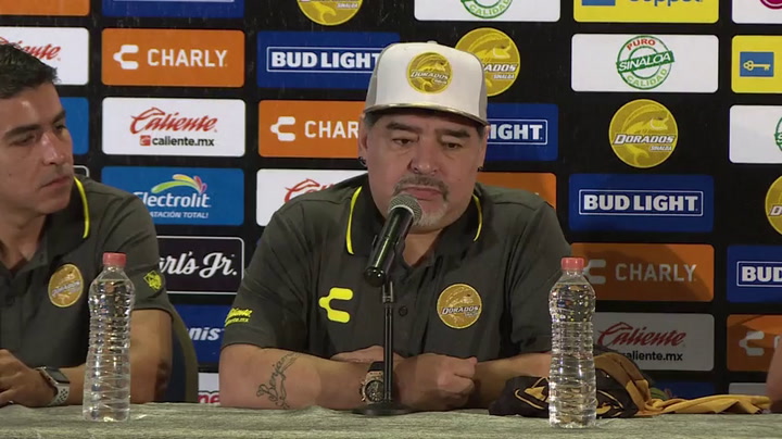 Maradona se confiesa en México y recibe a Dorados como un hijo - Fuente: AFP