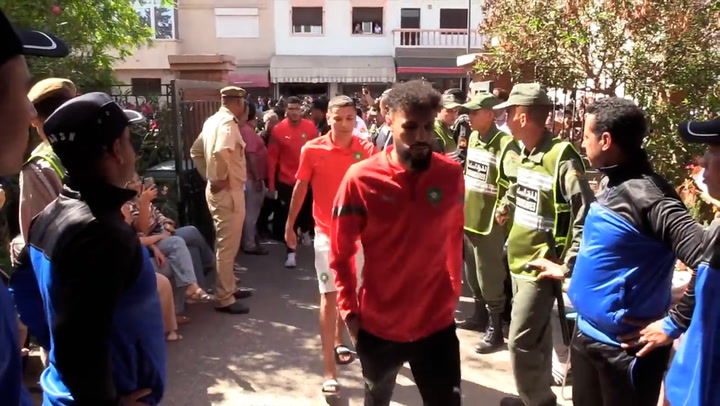 Moroccan national footballers donate blood to help earthquake victims