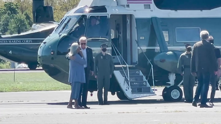 President Biden arrives in New Jersey to tour Storm Ida damage