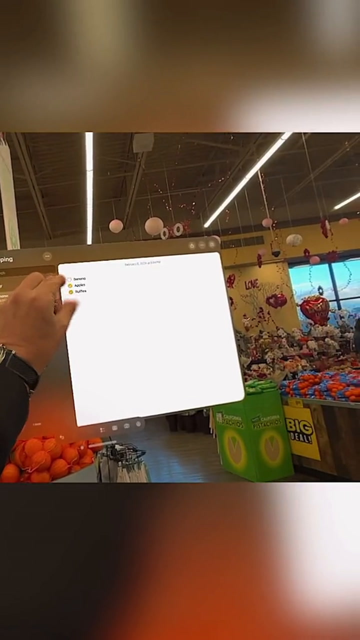 Apple vision pro supermercado