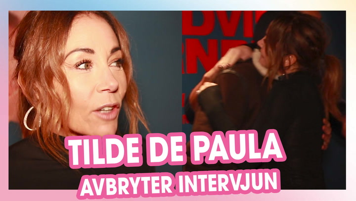 Här avbryter Tilde de Paula Eby plötsligt intervjun: ”Jag måste...”