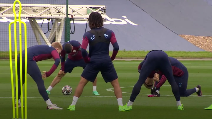 Manchester City train ahead of Champions League final
