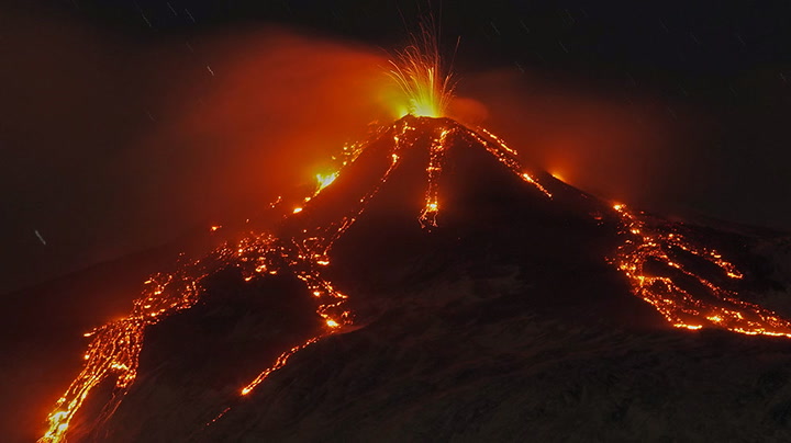 Mount Etna erupts with series of explosions