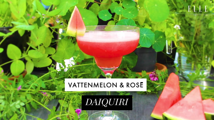 Vattenmelon & rosé daiquiri – enkel drink med bara 3 ingredienser