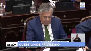 La acusación al senador Alfredo Cornejo en medio del debate
