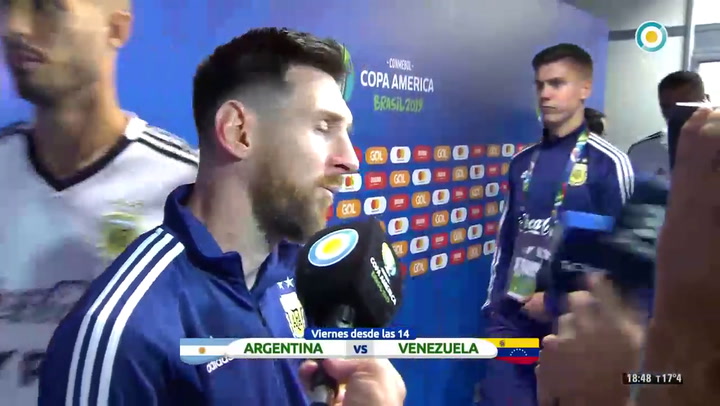 Habló Messi después del partido con Qatar
