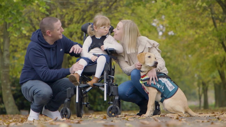Support dog brings 'magic' into lives of lottery winners with disabled daughter