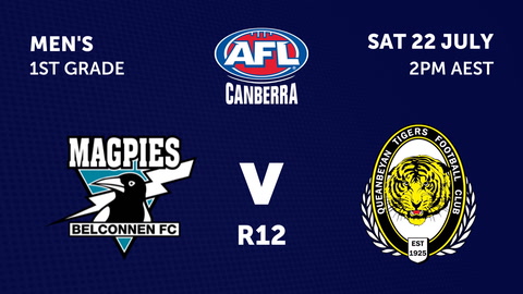 Belconnen Magpies - AFL Canberra Mens v Queanbeyan Tigers Football Club - AFL Canberra Women