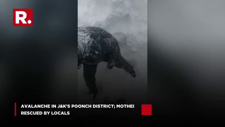 Jammu & Kashmir: Avalanche in Poonch district; mother & daughter rescued by  locals | India News