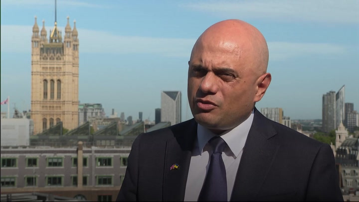Sajid Javid says UK support for Ukraine is ‘unwavering’ as 5.8 million items of aid sent
