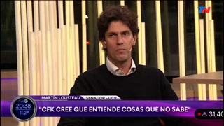 Martín Lousteau dijo que "Cristina Kirchner no entiende de lo que habla o tiene una disociación".