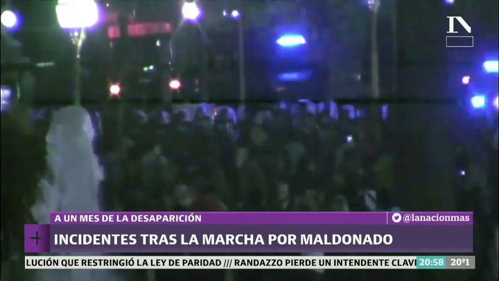 Incidentes en Plaza de Mayo luego de la marcha por Maldonado